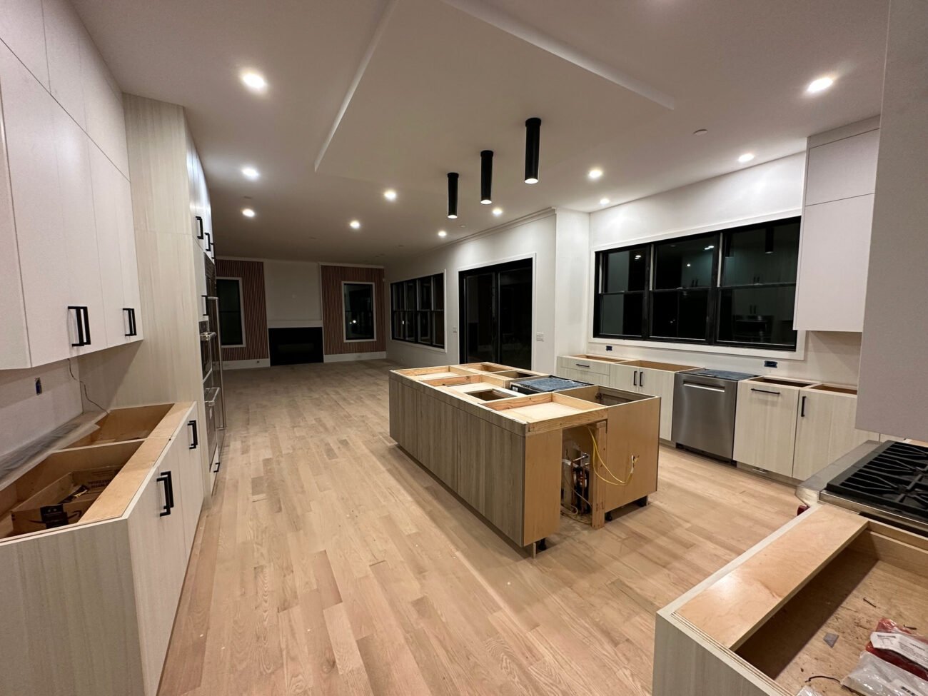 custom frameless cabinets in a luxury chef's kitchen